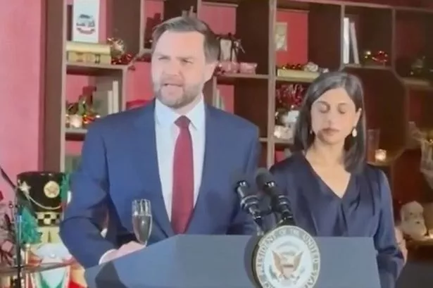 Vance made a racy joke about his shoe size