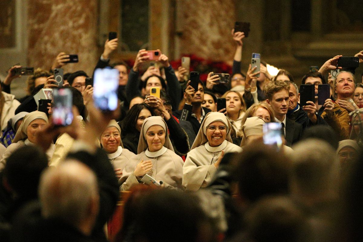 Christmas Eve mass at St. Peterâs Basilica in Vatican City, Vatican on December 24, 2025.