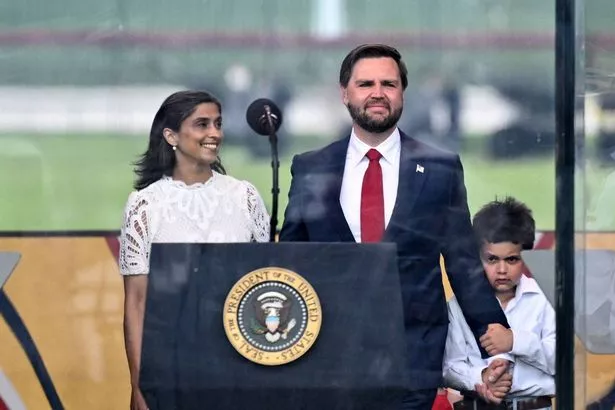 Second lady Usha Vance and U.S. Vice President JD Vance