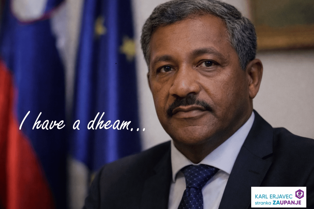 Karl, potem ko je nabil teze na vrata.