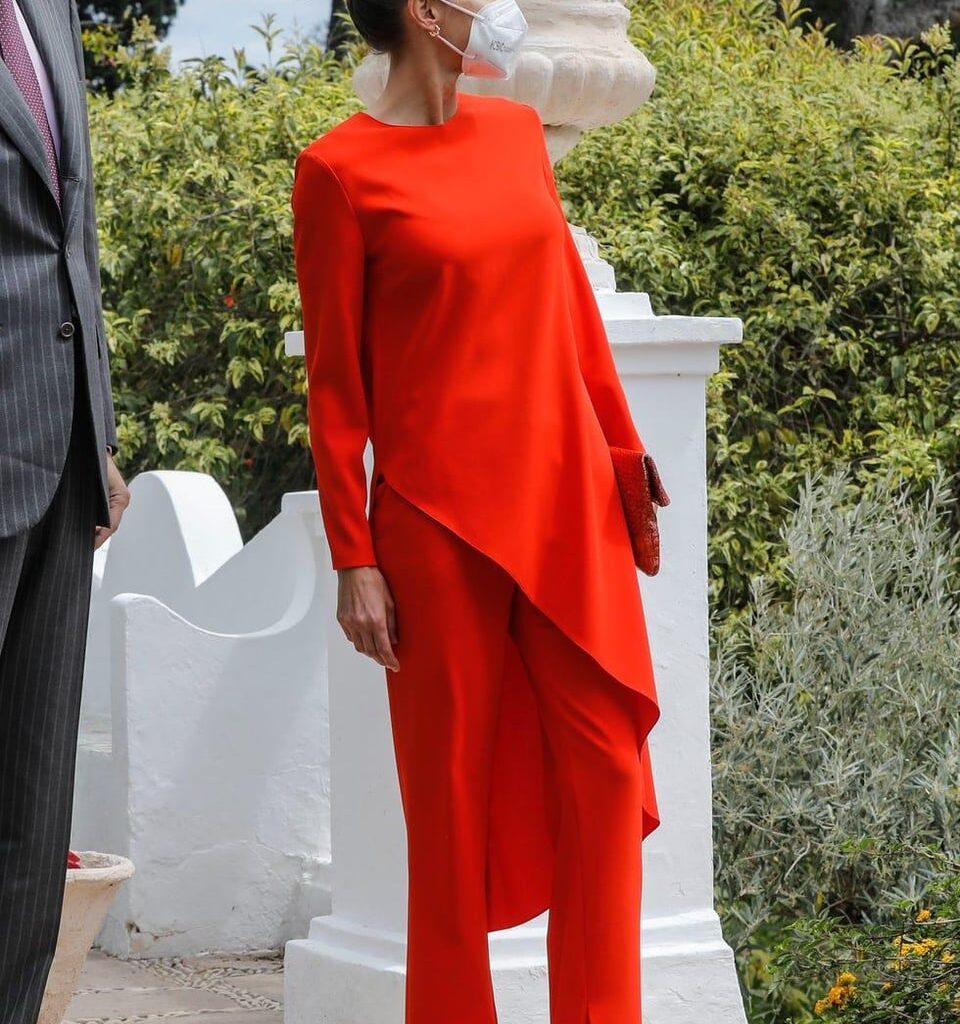 Queen Letizia wearing Zara