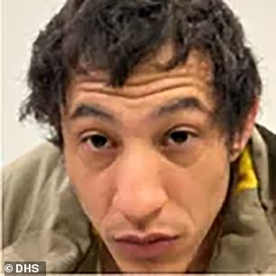 Pictured: Jose David Hernandez is in ICE custody after being released by local authorities