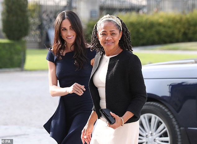 Meghan's parents - Doria Ragland (right) and Thomas - divorced when the actress was just six years old. She has two half-siblings, Samantha and Thomas Markle Jr, from her father's first marriage