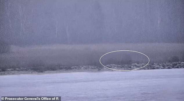 The trio arrived on a security service hovercraft and proceeded on foot along the river barrier