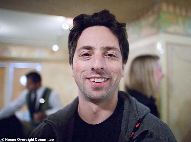The trove of newly released images included a picture of smiling Sergey Brin. This image of the Google co-founder can also be found on the Edge Group's website