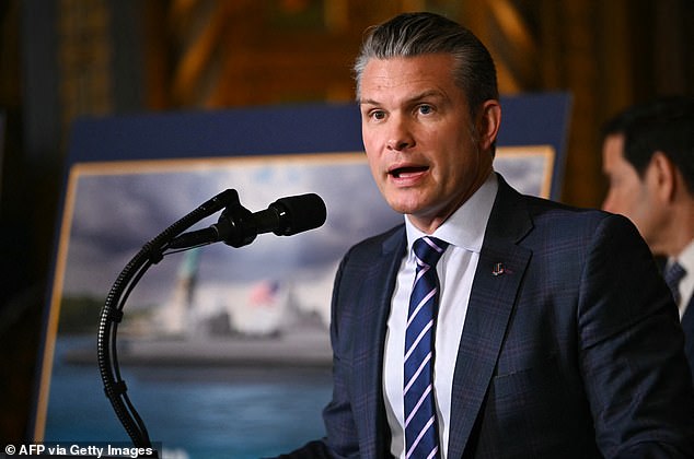 Writing on X, Hegseth (pictured) said the president had been clear that 'the killing of innocent Christians in Nigeria (and elsewhere) must end', adding that the Pentagon was ready and that ISIS 'found out tonight ¿ on Christmas. More to come'