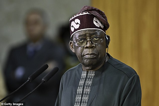 Nigeria's President Bola Tinubu (pictured) has also said that the country 'welcomes' the American help