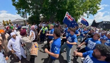 Anti-immigrant confrontation in New Zealand