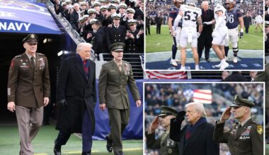 Trump attends annual Army-Navy game after condemning attack that killed 3 Americans in Syria