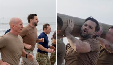 JD Vance trains with Navy SEALs in California: 'Feel like I got hit by a freight train'