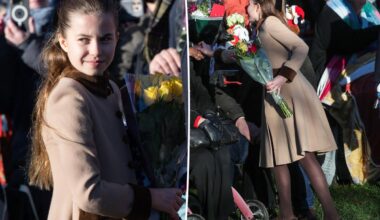 Princess Charlotte poses for fan selfies during Christmas Day walk