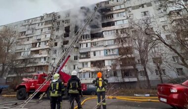 Russian drone strike hits Zaporizhzhia apartment block and injures three