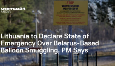 Lithuania to Declare State of Emergency Over Belarus-Based Balloon Smuggling, PM Says — UNITED24 Media