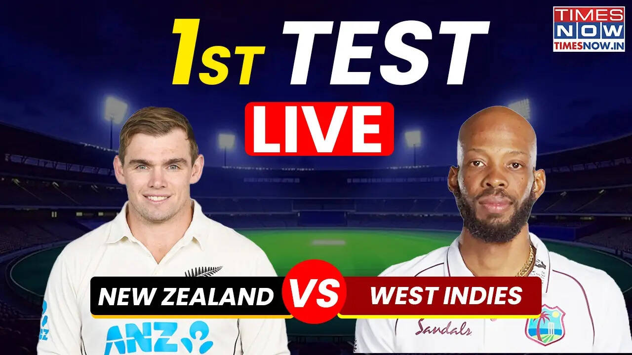 WI 91/2 (38.2) vs NZ | New Zealand Vs West Indies Live Score 1st Test Day 1: Check For Latest Updates And Ball-By-Ball Commentary