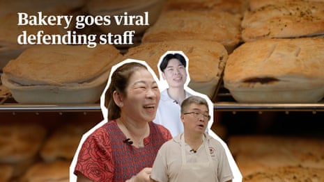 The Australian bakery that went viral on TikTok for defending its staff from trolls – video