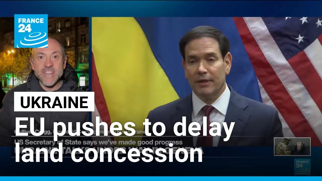 The Europeans are pushing for a delay in the territorial concessions to be made from Ukraine