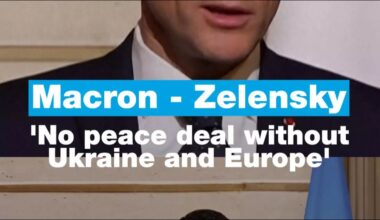 Macron - Zelensky: ‘No peace deal without Ukraine and Europe’ • FRANCE 24 English