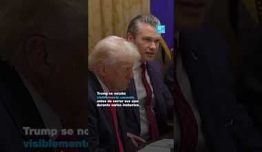 Donald Trump: ¿Dormido en una reunión de su gabinete?