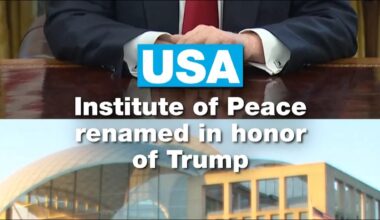 US Institute of Peace renamed in honour of Trump ahead of peace deal signing • FRANCE 24 English