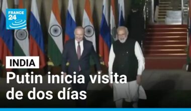 Vladimir Putin en India: acuerdos de defensa y energía en visita clave • FRANCE 24 Español