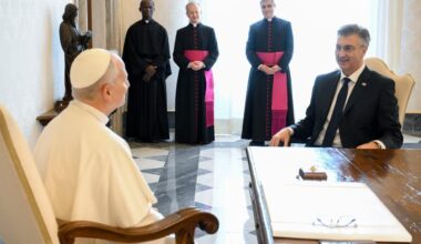 Pope receives Croatian Prime Minister Andrej Plenković