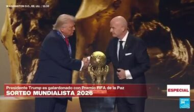 Donald Trump es galardonado con el primer Premio de la Paz de la FIFA