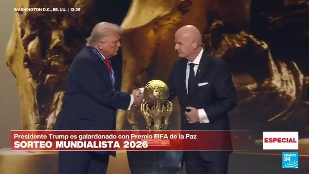 Donald Trump es galardonado con el primer Premio de la Paz de la FIFA