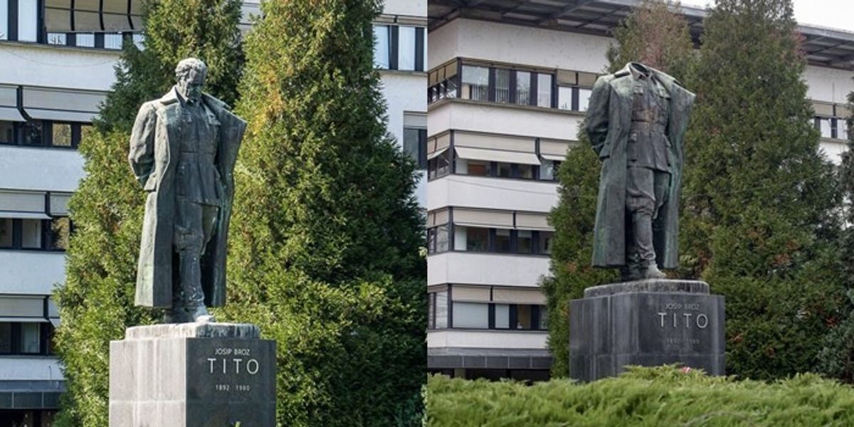 "Tito remains headless" in Slovenia, found in a car trunk