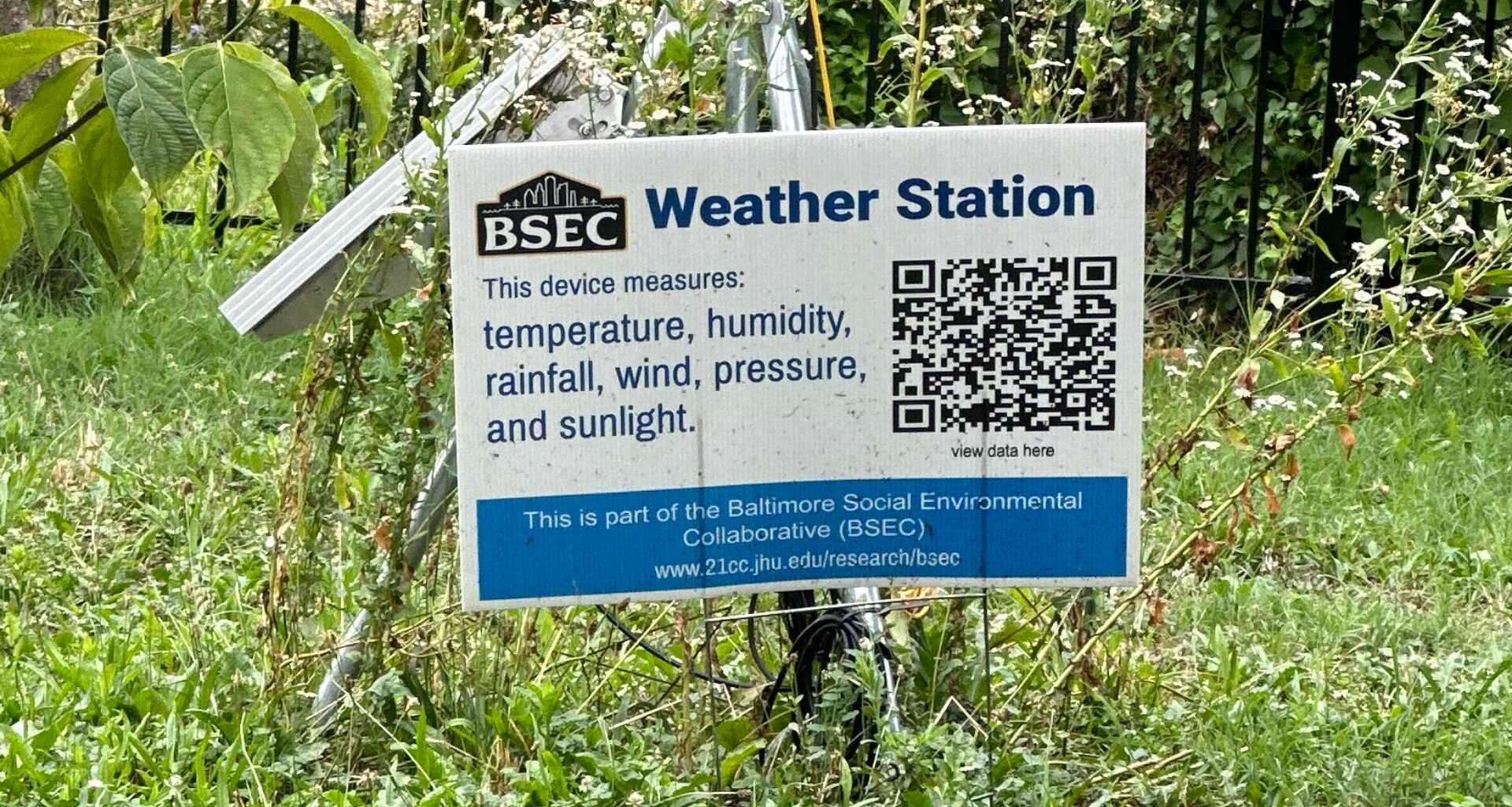 Baltimore residents tracking climate change through new Morgan State weather station project