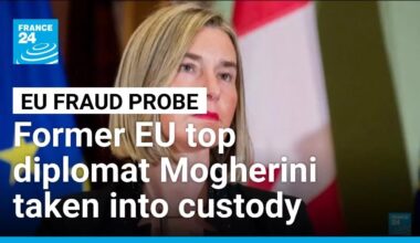 Former EU top diplomat Mogherini held in fraud probe • FRANCE 24 English