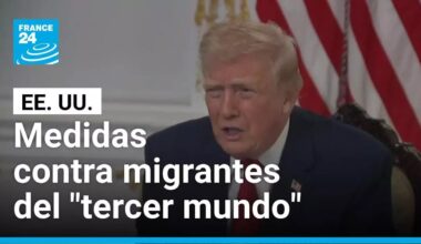 Trump endurece su discurso migratorio para el "tercer mundo" tras ataque a soldados en Washington