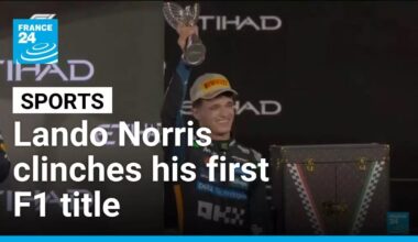 Lando Norris clinches his first F1 title at season-ending Abu Dhabi Grand Prix • FRANCE 24 English
