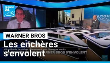 Warner Bros : les enchères pour l'acquérir s'envolent • FRANCE 24