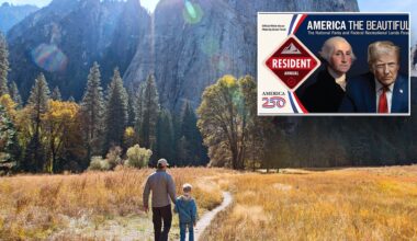 Lawsuit filed over Trump's face replacing park photo on national pass