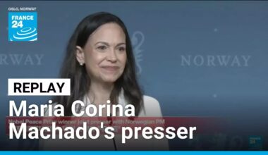 REPLAY : Nobel Peace Prize winner Maria Corina Machado presser • FRANCE 24 English