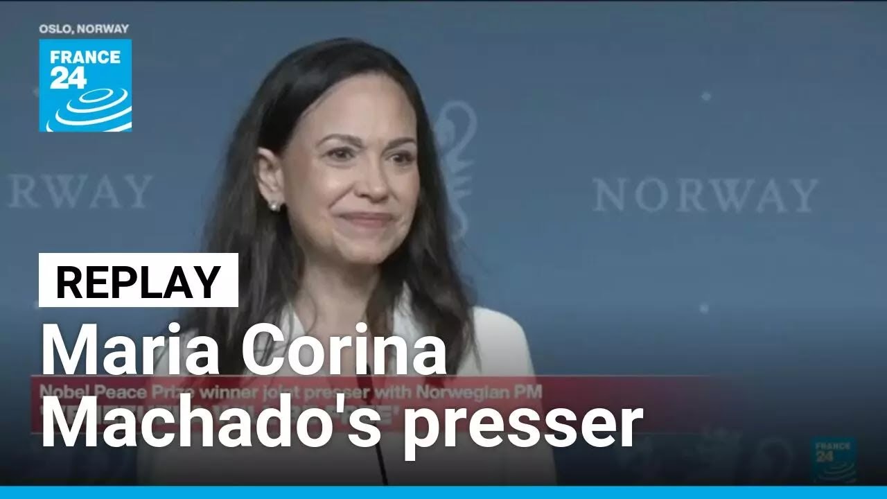 REPLAY : Nobel Peace Prize winner Maria Corina Machado presser • FRANCE 24 English