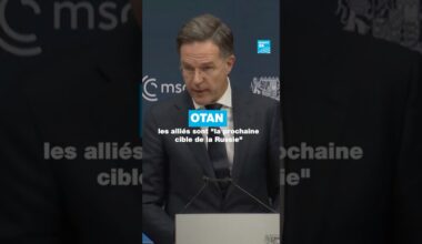 Otan: les alliés sont "la prochaine cible de la Russie" selon Mark Rutte • FRANCE 24