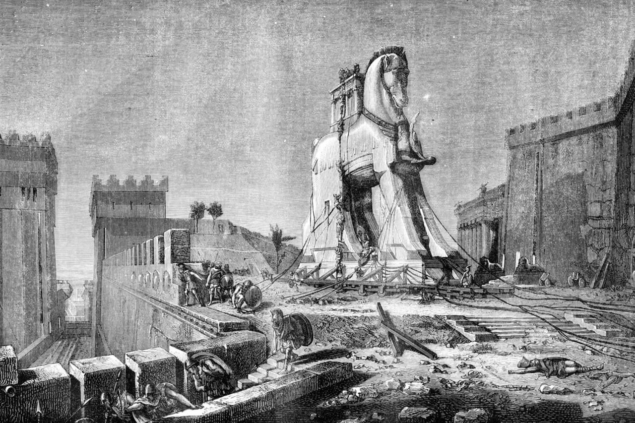 The Trojan Horse by Henri-Paul Motte was created in 1874. (Adobe Stock Photo)