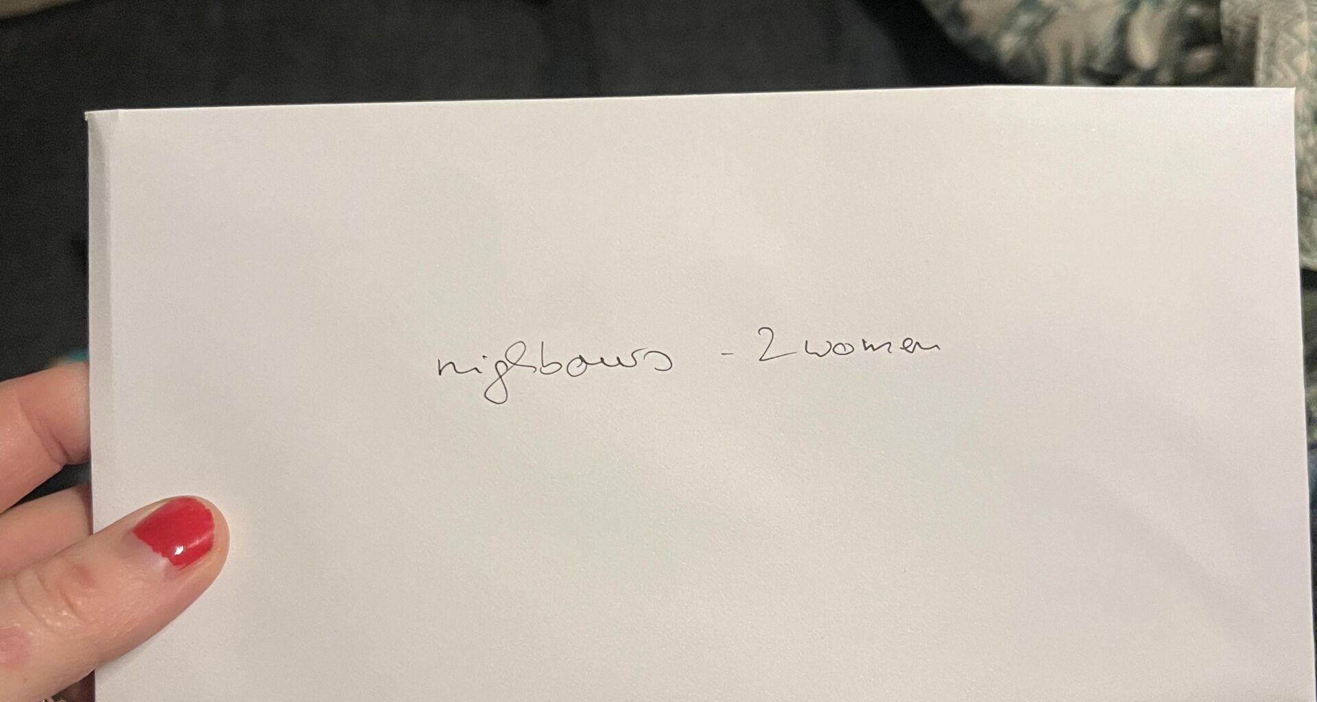 Just received this Christmas card through from the neighbours. We’re a lesbian couple.