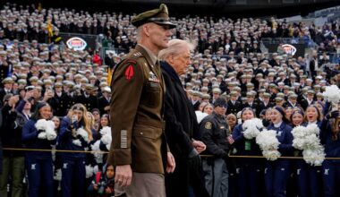 Trump arrives at Army-Navy game amid deadly Syria ambush on US troops