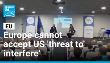Antonio Costa says Europe cannot accept US 'threat to interfere' • FRANCE 24 English