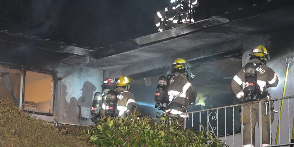 Suspected space heater fire displaces residents at SW Portland apartments