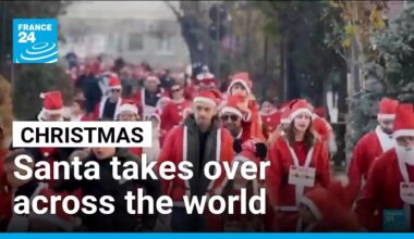 Santa events take place across the world ahead of Christmas • FRANCE 24 English