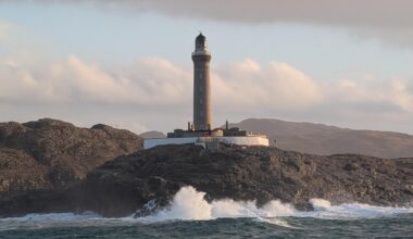Ardnamurchan Lighthouse from the sea.