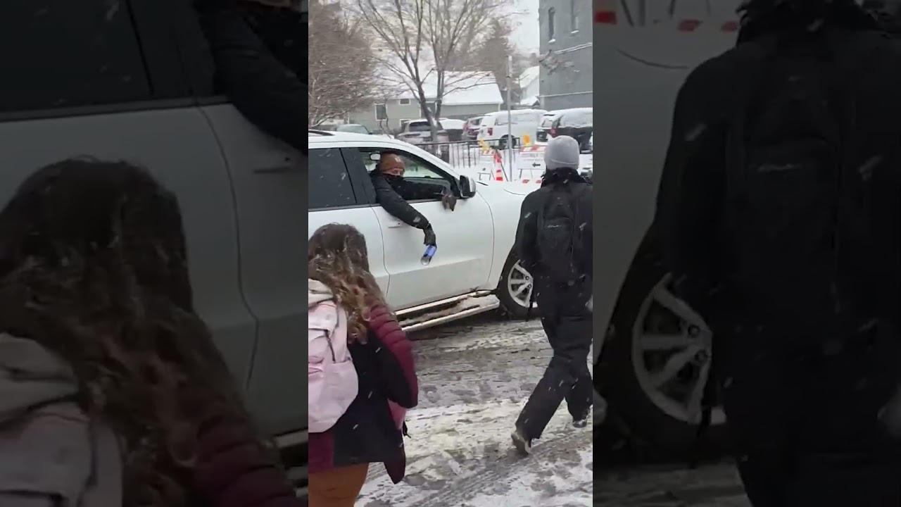 ICE Agent Laughs as Car Hits Protester During Tense Minneapolis Confrontation #shorts