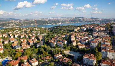 Aerial view of residential buildings in the Etiler neighborhood of the Besiktas district in Istanbul, Türkiye. (Adobe Stock Photo)