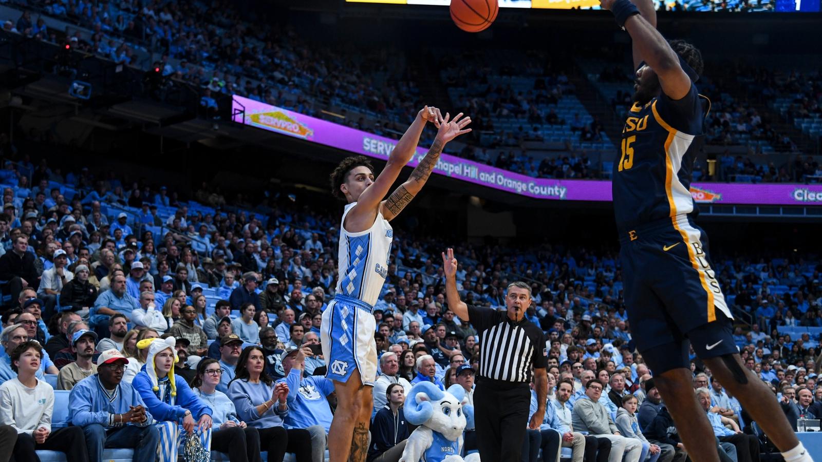 Henri Veesaar University of North Carolina Mens Basketball v ETSU Dean E. Smith Center Chapel Hill, NC Tuesday, December 16th, 2025  Dalton T. Wainscott
