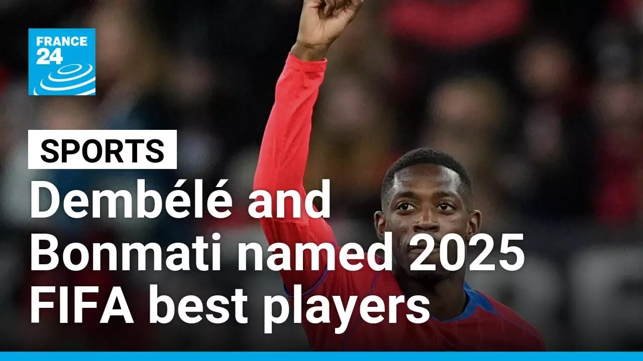 Ousmane Dembélé named 2025 FIFA best player, Aitana Bonmati wins women's award • FRANCE 24
