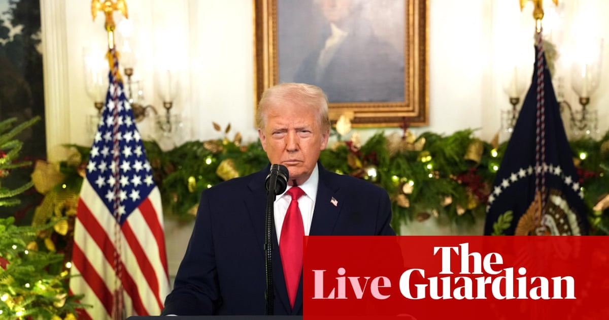 US military says it carried out lethal strike on vessel in Pacific, killing four, as Trump addresses country – as it happened | US Congress