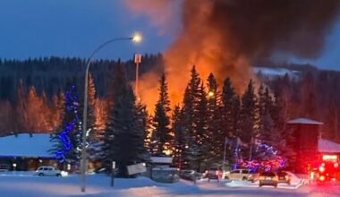 Fire station at Redwood Meadows west of Calgary damaged by fire